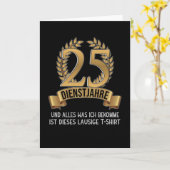 25 jaar personeelsfeest bedrijfsfeest kaart (Gele Bloem)