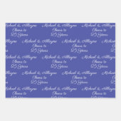 25 jaar roze lavendel 25e Jubileum Inpakpapier Vel (Voorkant 3)