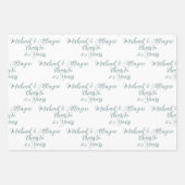 25 jaar Sage Green 25e Jubileum Inpakpapier Vel (Voorkant 2)