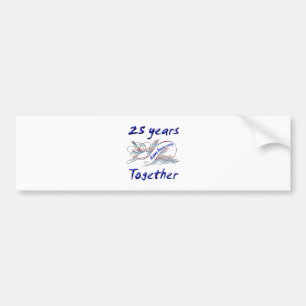 25 jaar samen bumpersticker