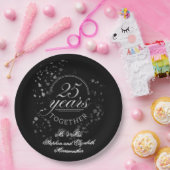 25 jaar samen Silver Jubileum Party Papieren Bordje (Feest)