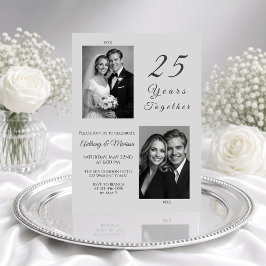25 Jaar Samen Zilveren Huwelijksjubileum Kaart