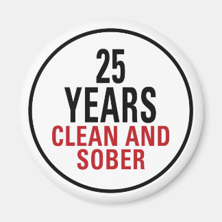 25 jaar Schone en Sober Magneet