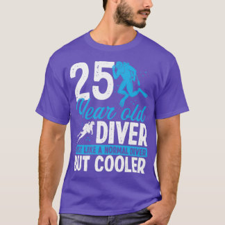 25 jaar Scuba Diving Diver Snorkel 25 jaar T-shirt