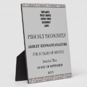 25 jaar serviceplek fotoplaat (Zijkant)