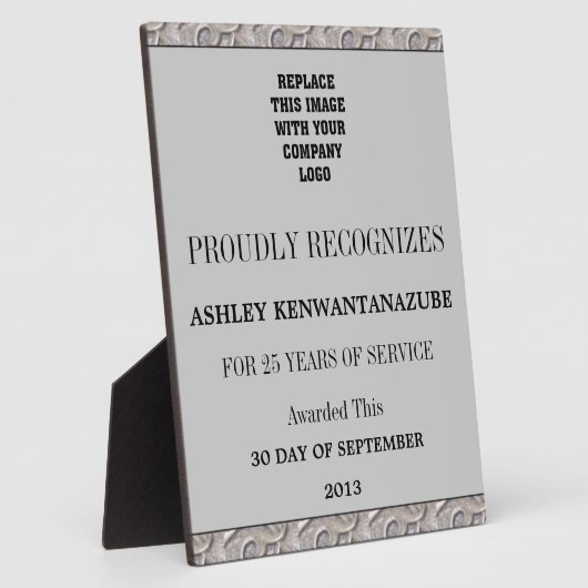 25 jaar serviceplek fotoplaat (Zijkant)