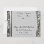 25 jaar Silver Jubileum Elegant Invitation Kaart (Achterkant)
