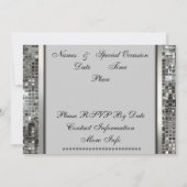 25 jaar Silver Jubileum Elegant Invitation Kaart (Achterkant)