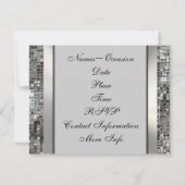 25 jaar Silver Jubileum Elegant Uitnodiging (Achterkant)