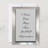 25 jaar Silver Jubileum Invitation Kaart (Achterkant)