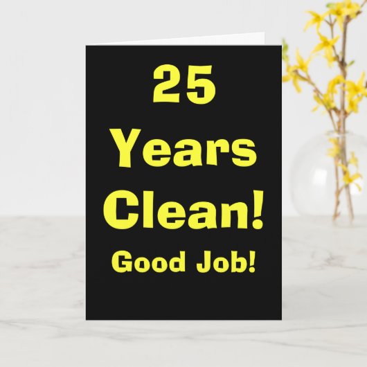 25 jaar van de Goede Baan! v2 Kaart (Gele Bloem)