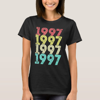 25 Jaar Verjaardag Vintage 1997 25e Verjaardag T-shirt