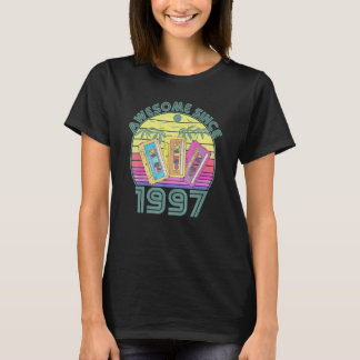 25 Jaar Verjaardag Vintage 1997 Cassettebandje 25 T-shirt