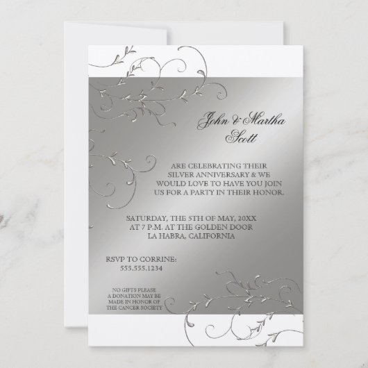 25 jaar vieren, uitnodiging 25-jarig jubileum (Voorkant)