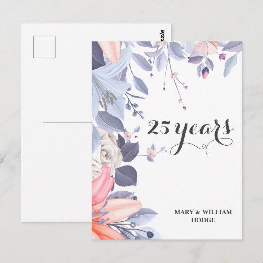 25 jaar voor altijd: een Jubileum om te onthouden Briefkaart (Voorkant / Achterkant)