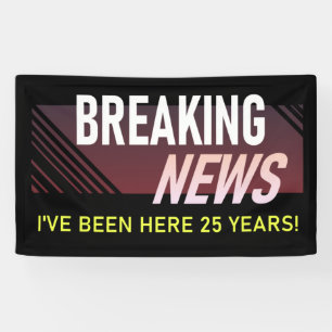 25 Jaar Werken Jubileum Medewerker Waardering Spandoek