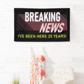 25 Jaar Werken Jubileum Medewerker Waardering Spandoek (Insitu)