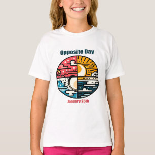 25 jan - Tegenover de dag T-shirt