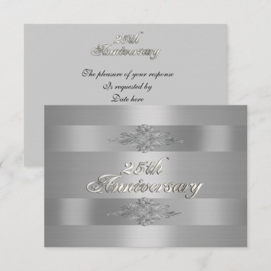 25-jarig bestaan RSVP Kaartje (Voorkant / Achterkant)