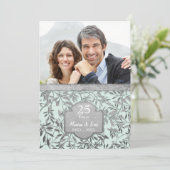 25-jarig huwelijksjubileum Zilveren Bladeren Kaart (Staand voorkant)
