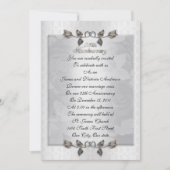 25-jarig jubileum Gelofte verlenging zilveren roze Kaart (Voorkant)