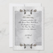 25-jarig jubileum Gelofte verlenging zilveren roze Kaart (Achterkant)