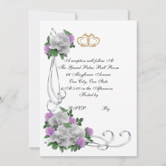 25-jarig jubileum gelofte vernieuwing elegante wit kaart (Achterkant)