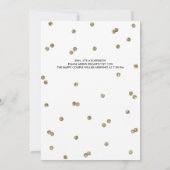 25-jarig jubileum Glitter Confetti Surprise Party Kaart (Achterkant)