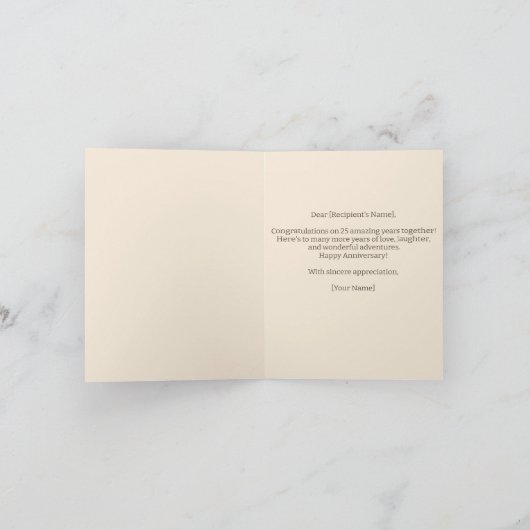 25-jarig jubileum hamsters Rijden met elkaar noten Kaart (Binnen)