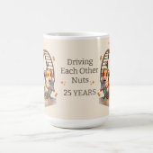 25-jarig jubileum hamsters Rijden met elkaar noten Koffiemok (Center)