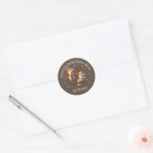 25-jarig jubileum hamsters Rijden met elkaar noten Ronde Sticker (Envelop)