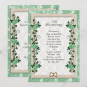 25-jarig jubileum hernieuwing Iers roos Kaart (Voorkant / Achterkant)