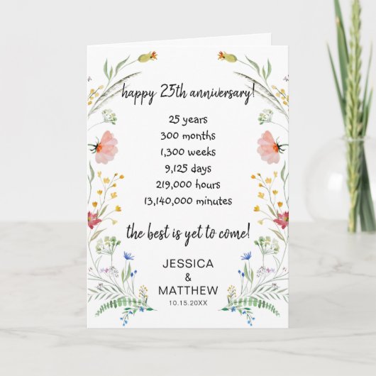 25-jarig jubileum: het beste moet nog komen kaart (Voorkant)