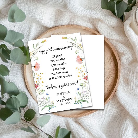 25-jarig jubileum: het beste moet nog komen kaart