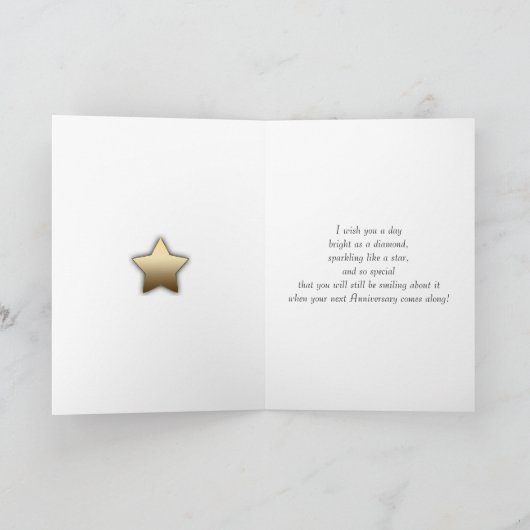 25-jarig jubileum met vuurwerk en bubbels kaart (Binnen)