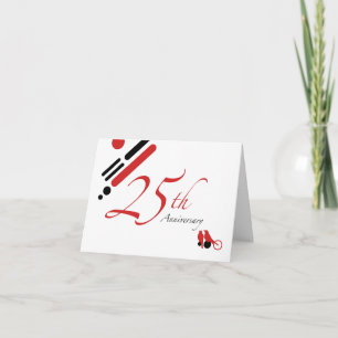 25-jarig jubileum (mod-vogels) kaart