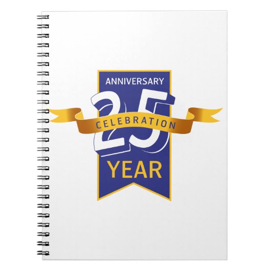 25-jarig jubileum notitieboek (Voorkant)