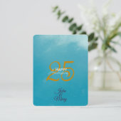 25-jarig jubileum of verjaardag Stationery Kaart (Staand voorkant)