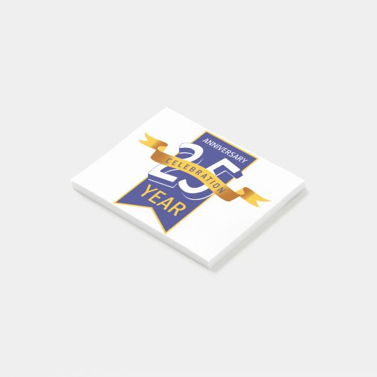 25-jarig jubileum post-it® notes (Schuin)