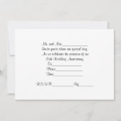 25-jarig jubileum uitnodiging (Achterkant)