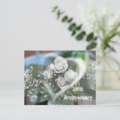 25-jarig jubileum uitnodigingskaart uitnodiging briefkaart (Staand voorkant)