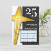  25-jarig Jubileum van de Kerk Kaart (Staand voorkant)