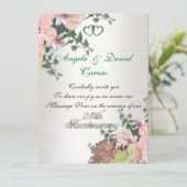 25-jarig jubileum Waterverf Bloemen Kaart (Staand voorkant)