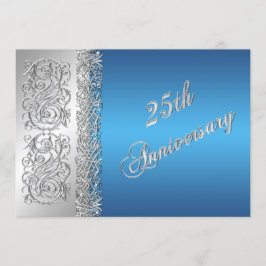 25-jarig jubileum Weelderig Zilver met Blauwe Kaart