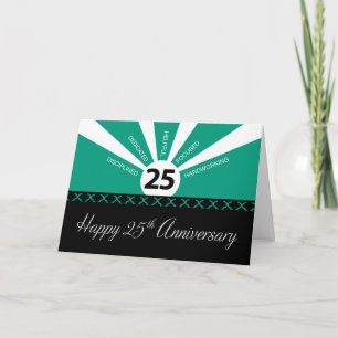 25-jarig jubileum werknemer, Zakelijk, Groen Kaart