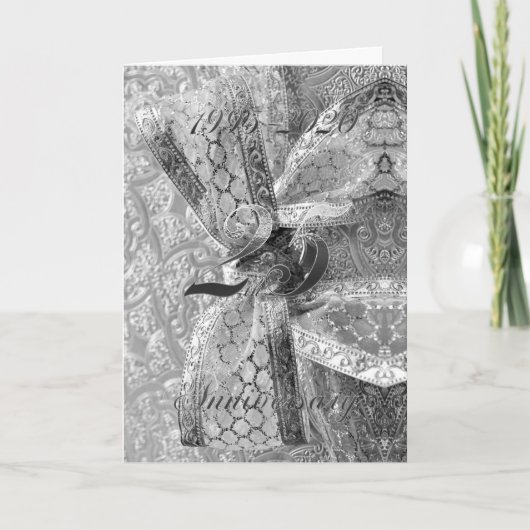 25-jarig jubileum zilveren bruiloft 25 jaar jubile aankondiging (Voorkant)