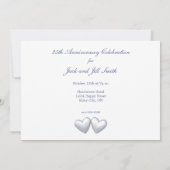 25-jarig jubileum Zilveren Hartjes Kaart (Achterkant)