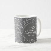 25-jarig jubileum Zilveren Hartjes Koffiemok (Voorkant rechts)