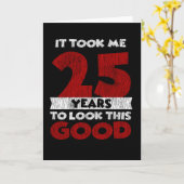 25-jarige dag bracht me er goed uit 25 september kaart (Gele Bloem)