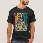 25-jarige gamer gamer 25 jaar Level 25 U T-shirt (Voorkant)